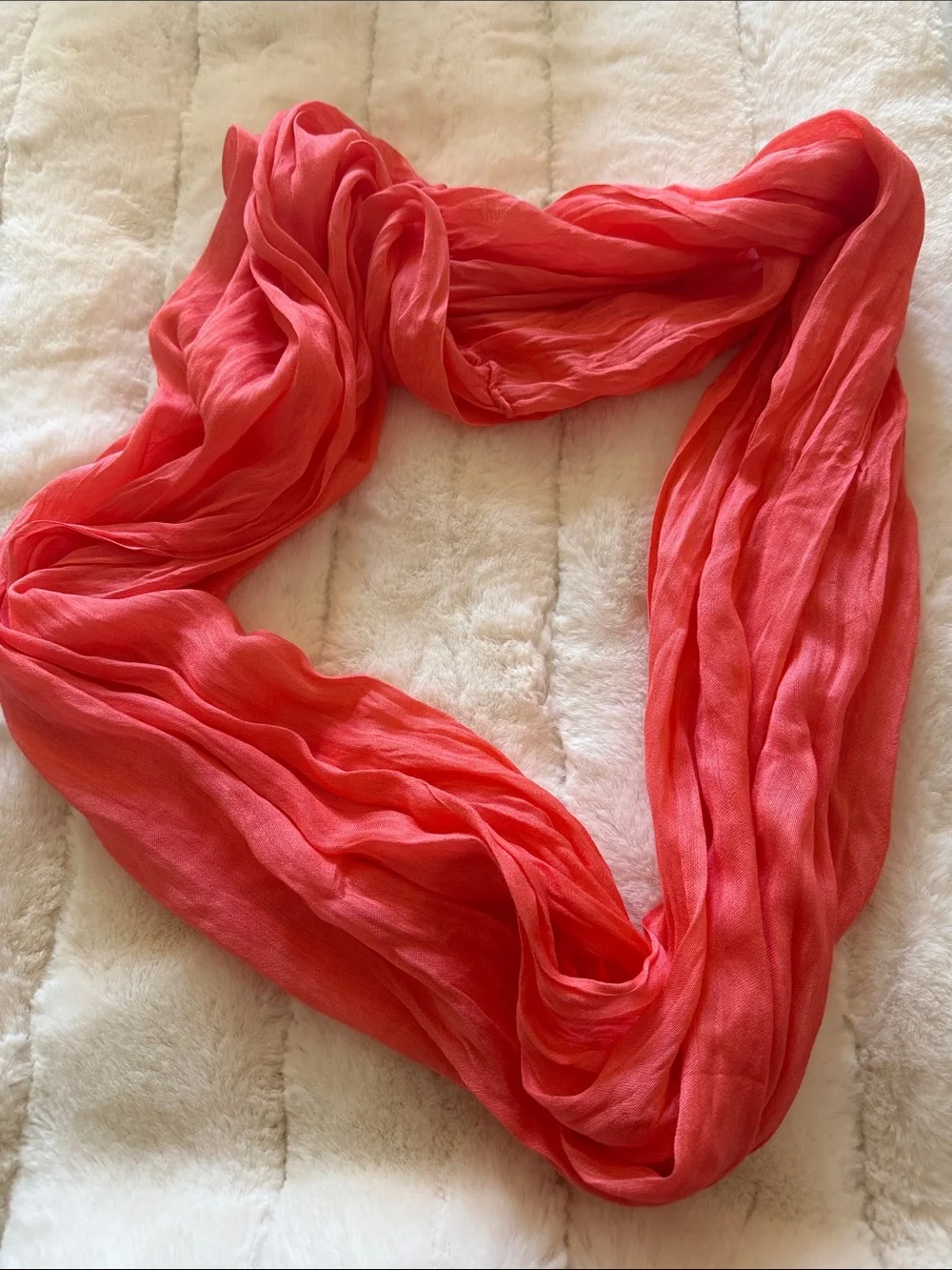 Lightweight Coral Infinity Scarf - Women's Accessory